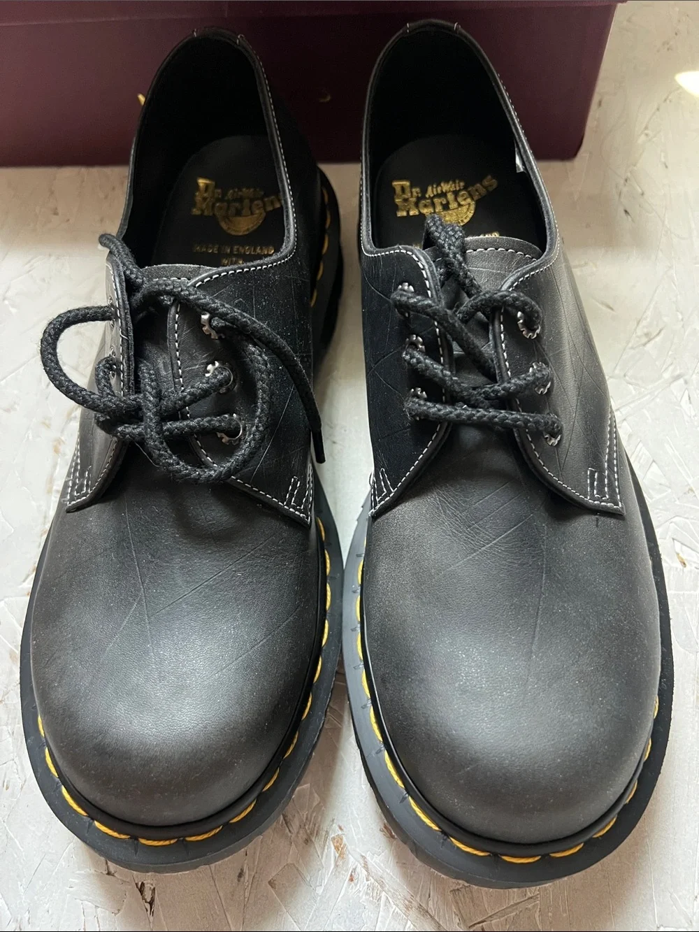 Dr. Martens 1461 Gunmetal Black Leather